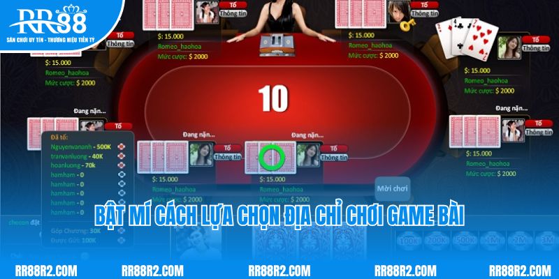 Bật mí cách lựa chọn địa chỉ chơi game bài online uy tín