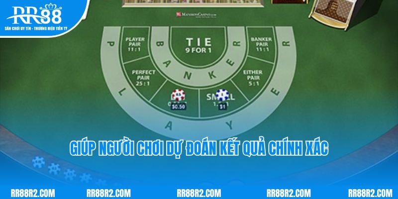 Soi cầu Baccarat giúp người chơi dự đoán kết quả chính xác